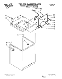 TOP AND CABINET, LIT/OPTIONAL Diagram and Parts List for LSC9355BW0  Whirlpool Washer