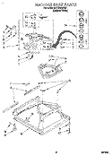 MACHINE BASE Diagram and Parts List for 6LSC9255BQ2  Whirlpool Washer