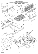 UNIT Diagram and Parts List for ET25DKXDW00  Whirlpool Refrigerator