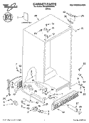 CABINET, LITERATURE Diagram and Parts List for 3XES2SHGKQ00  Whirlpool Refrigerator