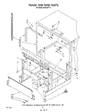 FRAME AND TANK Diagram and Parts List for KUDA22ST0  KitchenAid Dishwasher