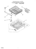 DISHRACK Diagram and Parts List for DU805DWGQ2  Whirlpool Dishwasher
