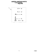 MISCELLANEOUS  PARTS, OPTIONAL PARTS (NOT INCLUDED) Diagram and Parts List for RAS8333RQ0  Roper Washer
