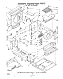 AIR FLOW AND CONTROL , LIT/OPTIONAL Diagram and Parts List for AC2004XM0  Whirlpool Air Conditioner
