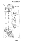 GEARCASE Diagram and Parts List for LA5700XPW6  Whirlpool Washer