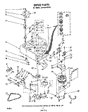 DRIVE Diagram and Parts List for LA7800XMW0  Whirlpool Washer