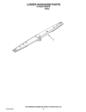 LOWER WASHARM PARTS Diagram and Parts List for IWU98760  Inglis Dishwasher