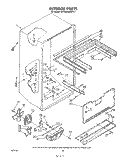 INTERIOR Diagram and Parts List for EB19MKXRWR1  Whirlpool Refrigerator