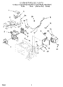 OVEN INTERIOR Diagram and Parts List for KCMS135HBL0  KitchenAid Microwave