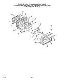 OVEN DOOR Diagram and Parts List for 2276W1A  Roper Range