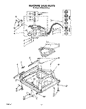MACHINE BASE Diagram and Parts List for KAWE842WAL2  Whirlpool Washer