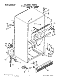 CABINET Diagram and Parts List for TT20AKXZN00  Whirlpool Refrigerator