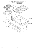 DRAWER AND BROILER Diagram and Parts List for FES330EW0  Roper Range