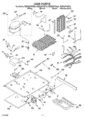 UNIT PARTS Diagram and Parts List for KSBS25FKBL02  KitchenAid Refrigerator