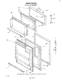 DOOR , NOT ILLUSTRATED AND OPTIONAL Diagram and Parts List for ET17SCXLWR1  Whirlpool Refrigerator