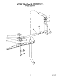 UPPER WASH AND RINSE Diagram and Parts List for KUDC220T0  KitchenAid Dishwasher
