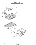 SHELF Diagram and Parts List for ET18JMYSF07  Whirlpool Refrigerator