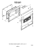 DOOR Diagram and Parts List for RS660BXK4  Whirlpool Range