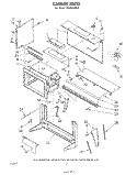 CABINET Diagram and Parts List for MH6600XM0  Whirlpool Microwave