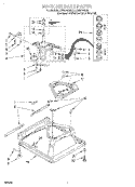 MACHINE BASE Diagram and Parts List for LSR8200EZ0  Whirlpool Washer