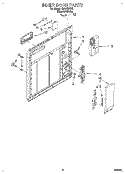 INNER DOOR Diagram and Parts List for DU9450XY2  Whirlpool Dishwasher
