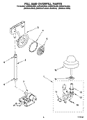 FILL AND OVERFILL PARTS Diagram and Parts List for KUDS01DJSP0  KitchenAid Dishwasher
