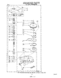 GEARCASE Diagram and Parts List for LB5500XKW0  Whirlpool Washer