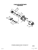 PUMP AND MOTOR Diagram and Parts List for DU8016XX0  Whirlpool Dishwasher