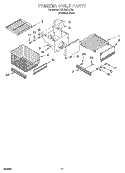 FREEZER SHELF Diagram and Parts List for KSSS42FJX00  KitchenAid Refrigerator