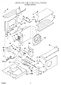 AIRFLOW AND CONTROL Diagram and Parts List for CA29WC90  Whirlpool Air Conditioner
