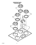 COOKTOP PARTS Diagram and Parts List for KGCS100SWH1  KitchenAid Cooktop