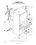 CABINET Diagram and Parts List for ET14DCXLWR0  Whirlpool Refrigerator