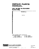 MAIN TOP Diagram and Parts List for S7257X0  Roper Range