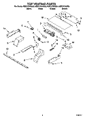 TOP VENTING PARTS, OPTIONAL PARTS Diagram and Parts List for KEBC278KBT04  KitchenAid Wall Oven