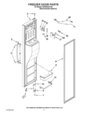 FREEZER DOOR PARTS Diagram and Parts List for KSF26C6XYY04  KitchenAid Refrigerator