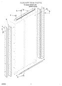 CABINET TRIM Diagram and Parts List for KSSS42FJX00  KitchenAid Refrigerator