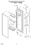 REFRIGERATOR DOOR Diagram and Parts List for 4KSRS27QAA01  KitchenAid Refrigerator