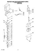 Part Location Diagram of W10134784 Whirlpool Latch, Bin