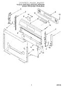 CONTROL PANEL Diagram and Parts List for GS395LEGB5  Whirlpool Range