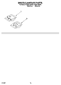 MISCELLANEOUS  PARTS, OPTIONAL PARTS (NOT INCLUDED) Diagram and Parts List for KUDS01VMSS0  KitchenAid Dishwasher