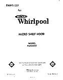 SECTION Diagram and Parts List for RJH3330  Whirlpool Range Hood