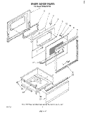 OVEN DOOR Diagram and Parts List for RE953PXPT0  Whirlpool Range