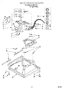 MACHINE BASE Diagram and Parts List for LXR9200HQ1  Whirlpool Washer