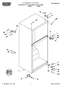 CABINET PARTS Diagram and Parts List for YRT14ZKXGW00  Roper Refrigerator