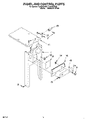 PANEL AND CONTROL Diagram and Parts List for TU800SPKQ0  Whirlpool Trash Compactor