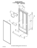 DOOR PARTS Diagram and Parts List for EL88TRRWQ03  Whirlpool Refrigerator