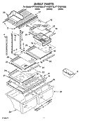 SHELF PARTS, OPTIONAL PARTS Diagram and Parts List for ET1CHMXKQ06  Whirlpool Refrigerator