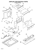 AIR FLOW AND CONTROL Diagram and Parts List for CA12WRL0  Crosley Air Conditioner