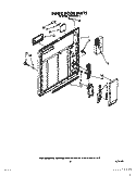 INNER DOOR Diagram and Parts List for DU8000XX1  Whirlpool Dishwasher