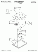 COOKTOP PARTS Diagram and Parts List for KECC056RBL04  KitchenAid Cooktop